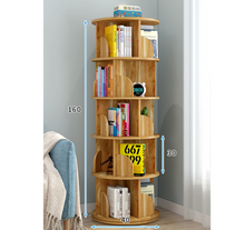 Load image into Gallery viewer, 5 Tier Rotating Stackable Shelves Bookshelf Organizer