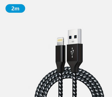 Load image into Gallery viewer, Braided Fast Charger Data Cable for iPhone 2M
