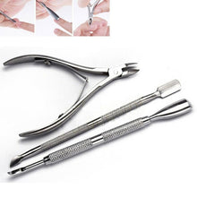 Load image into Gallery viewer, 2 Pusher plus 1 Cutter Manicure Set