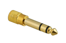 Load image into Gallery viewer, Headphone Jack Adapter Plug 3.5mm Female to 6.35mm Male