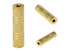 Load image into Gallery viewer, 3.5mm Socket Female to Female Joiner Connector Adapter Stereo Audio Aux