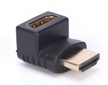 Load image into Gallery viewer, HDMI Male to Female Easily Connector Adapter 270 Degree Plated