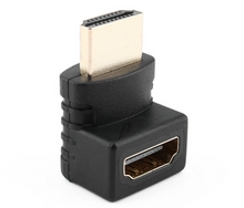 Load image into Gallery viewer, HDMI Male to Female Easily Connector Adapter 270 Degree Plated