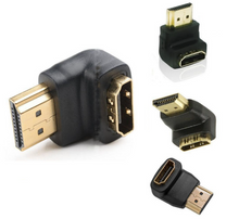 Load image into Gallery viewer, HDMI Male to Female Easily Connector Adapter 90 Degree Plated Right Angle