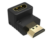 Load image into Gallery viewer, HDMI Male to Female Easily Connector Adapter 90 Degree Plated Right Angle
