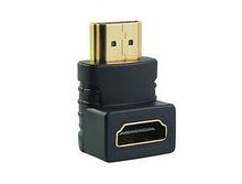 Load image into Gallery viewer, HDMI Male to Female Easily Connector Adapter 90 Degree Plated Right Angle