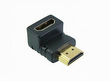 Load image into Gallery viewer, HDMI Male to Female Easily Connector Adapter 90 Degree Plated Right Angle