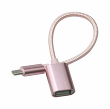Load image into Gallery viewer, USB 3.1 Type C to USB A Female OTG USB Host Adapter Converter Braided Cable Lead