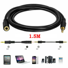 Load image into Gallery viewer, AUX 3.5mm Cable Extension Stereo Audio Output Headphone Cord 1.5m