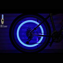 Load image into Gallery viewer, 2PCS LED Tyre Wheel Valve Cap Light Waterproof Car Bicycle Motorcycle