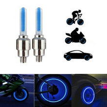 Load image into Gallery viewer, 2PCS LED Tyre Wheel Valve Cap Light Waterproof Car Bicycle Motorcycle