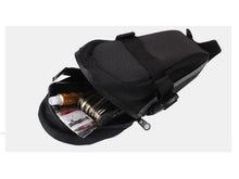 Load image into Gallery viewer, Bicycle Saddle Storage Bag Black Waterproof