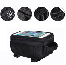 Load image into Gallery viewer, Bike Front Frame Bag Tube Pouch Touch Screen Bike Bag