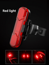 Load image into Gallery viewer, Red Rechargeable Bike Tail Light USB