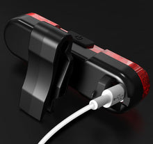 Load image into Gallery viewer, Red Rechargeable Bike Tail Light USB