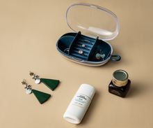 Load image into Gallery viewer, Travel Jewelry Storage Box Ring Earring Display Organizer Case Holder