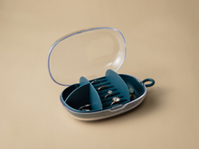 Load image into Gallery viewer, Travel Jewelry Storage Box Ring Earring Display Organizer Case Holder