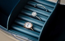 Load image into Gallery viewer, Travel Jewelry Storage Box Ring Earring Display Organizer Case Holder