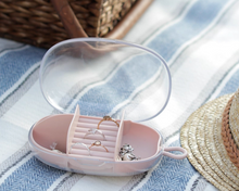 Load image into Gallery viewer, Travel Jewelry Storage Box Ring Earring Display Organizer Case Holder