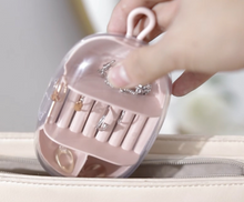 Load image into Gallery viewer, Travel Jewelry Storage Box Ring Earring Display Organizer Case Holder