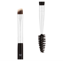 Load image into Gallery viewer, Professional Angled Eye Brow Brush and Spoolie Brush
