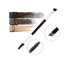Load image into Gallery viewer, Professional Angled Eye Brow Brush and Spoolie Brush