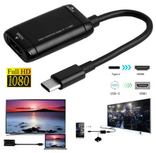 Load image into Gallery viewer, Type C to HDMI Adapter Converter USB 3.1 TV Cable For Android Phone Tablet
