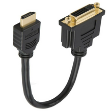 Load image into Gallery viewer, HDMI Male to DVI 24+5 Female Adapter 1080P Converter Cable