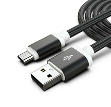 Load image into Gallery viewer, Micro USB Cable Braided Data Sync Charger Lead for Samsung Android Phones