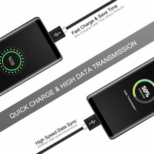 Load image into Gallery viewer, Micro USB Cable Braided Data Sync Charger Lead for Samsung Android Phones