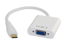 Load image into Gallery viewer, Mini HDMI to VGA Adaptor Male to Female