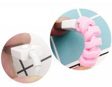 Load image into Gallery viewer, 4pcs Spiral Cable Cord USB Charger Saver Cover Protector Pink