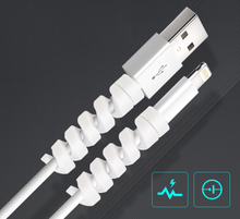 Load image into Gallery viewer, 4pcs Spiral Cable Cord USB Charger Saver Cover Protector