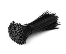 Load image into Gallery viewer, 100pcs Self-Locking Plastic Cable Ties Wrap Wire Cord Zip Tie Strap