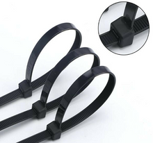 Load image into Gallery viewer, 100pcs Self-Locking Plastic Cable Ties Wrap Wire Cord Zip Tie Strap