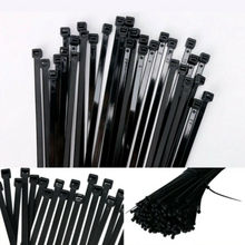 Load image into Gallery viewer, 100pcs Self-Locking Plastic Cable Ties Wrap Wire Cord Zip Tie Strap