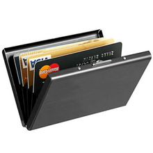 Load image into Gallery viewer, Stainless Steel Credit Card Case Black
