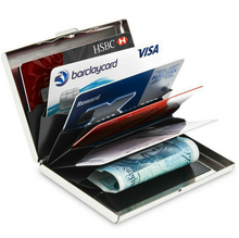 Load image into Gallery viewer, Stainless Steel Credit Card Case Silver