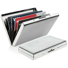 Load image into Gallery viewer, Stainless Steel Credit Card Case Silver