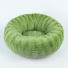 Load image into Gallery viewer, Donut Warm Cat Bed Round Plush Puppy Cave Deep Nest