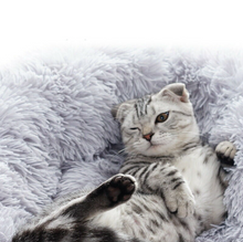 Load image into Gallery viewer, Pet Cat Calming Bed Warm Soft Plush Round Nest