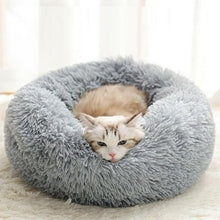 Load image into Gallery viewer, Plush Pet Bed Round Warm Kennel Soft Pet Sofa