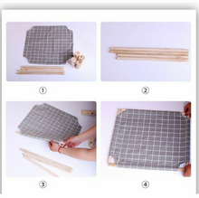 Load image into Gallery viewer, Wood Frame Small Dog Cat Sleep Bed Raised Pet Lounge Removable Hammock