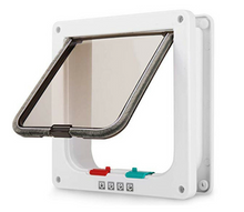 Load image into Gallery viewer, Pet Gate Dog Cat 4 Way Security Lock Flap Door L