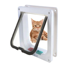 Load image into Gallery viewer, Pet Gate Dog Cat 4 Way Security Lock Flap Door L