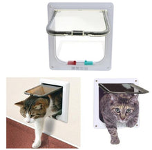 Load image into Gallery viewer, Pet Gate Dog Cat 4 Way Security Lock Flap Door L