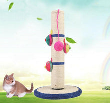 Load image into Gallery viewer, Cat Scratch Tree Kitten Scratching Pole Stand With Toy Ball