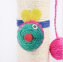 Load image into Gallery viewer, Cat Scratch Tree Kitten Scratching Pole Stand With Toy Ball