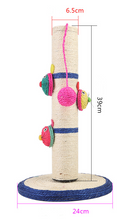 Load image into Gallery viewer, Cat Scratch Tree Kitten Scratching Pole Stand With Toy Ball