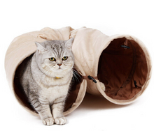 Load image into Gallery viewer, Pet Cat Tunnel Crinkly Tent with Ball Collapsible